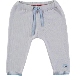 Merino Pearl Grey & Blue Leggings
