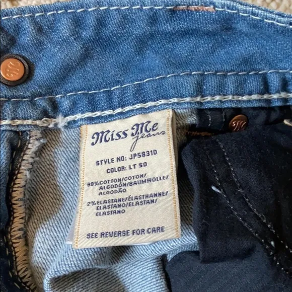 Miss Me Distructed Denim Shorts