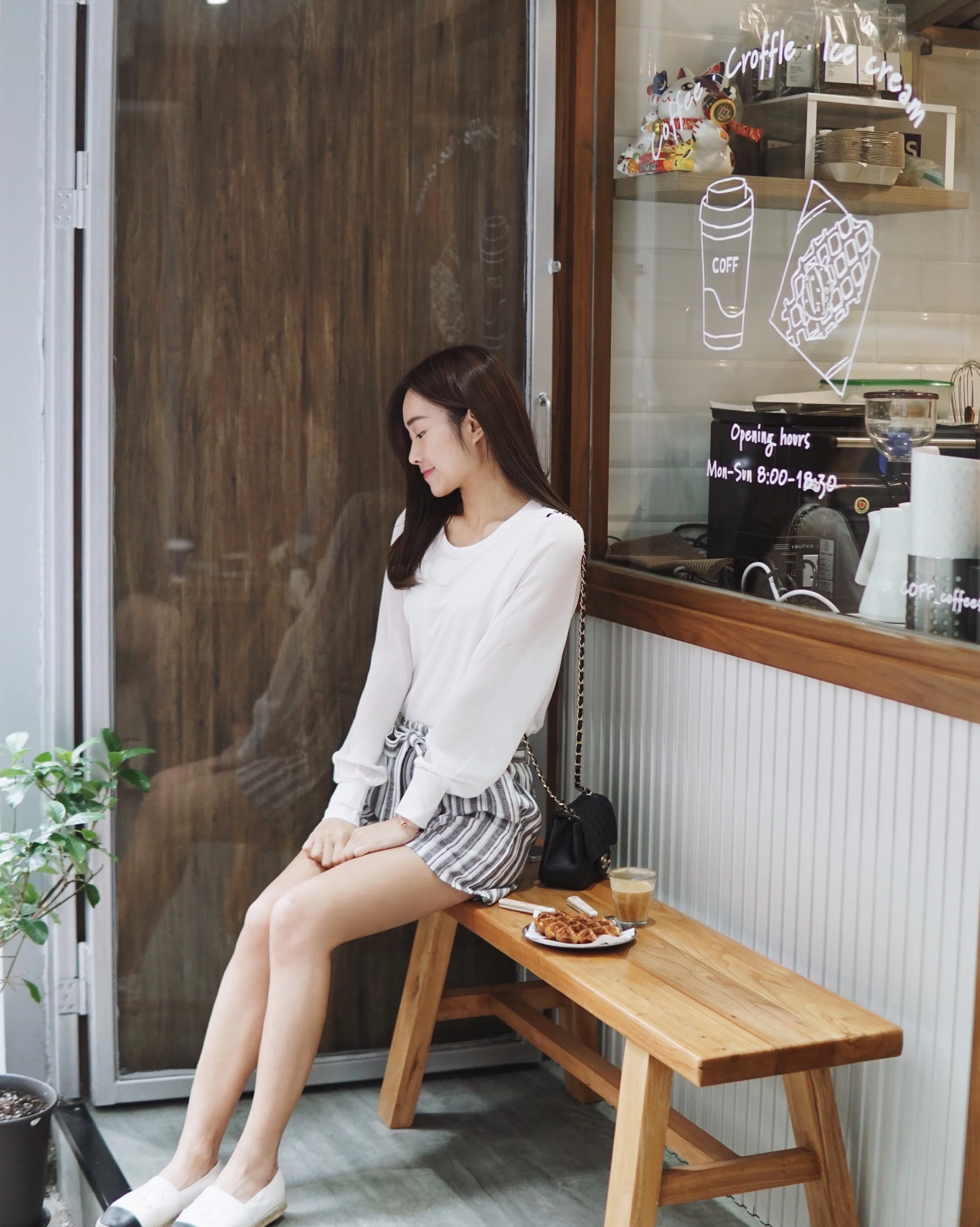 Mixed Stripe Paperbag Short