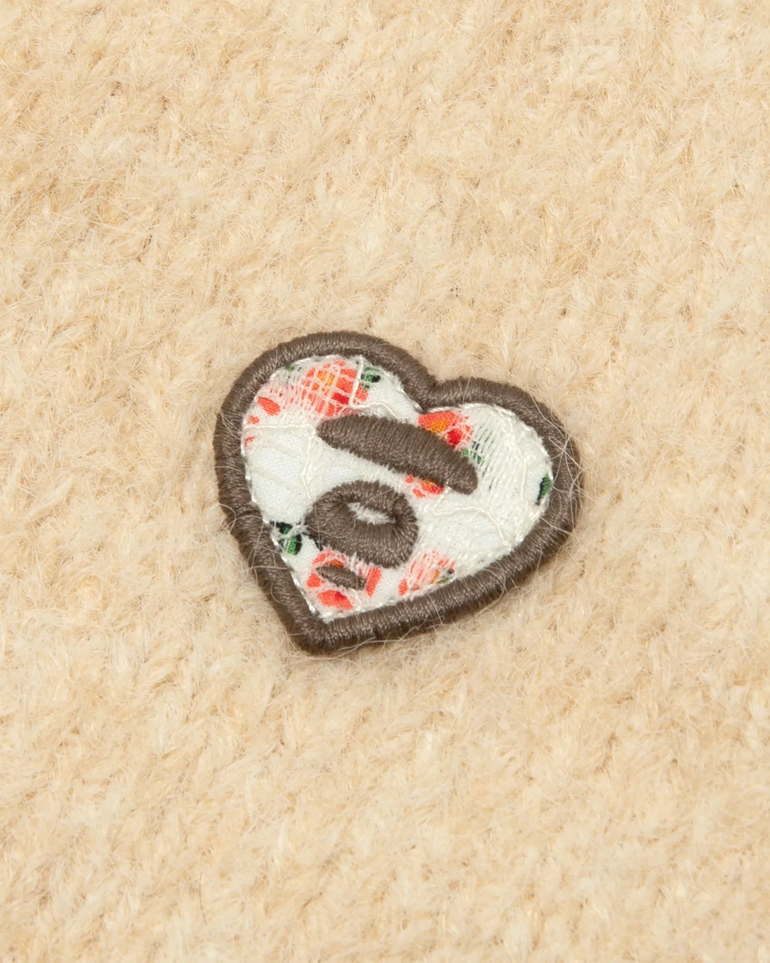 Moonface logo v-neck cardigan