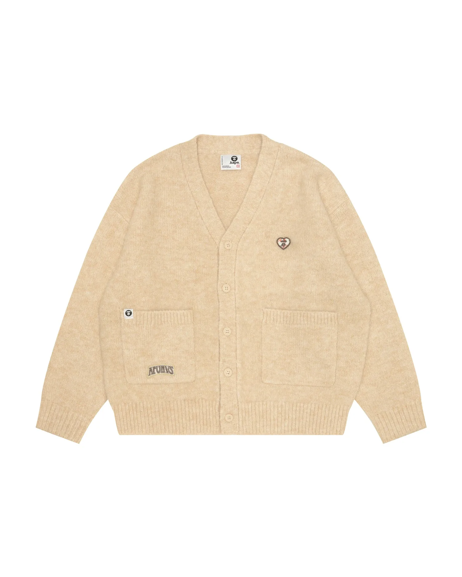 Moonface logo v-neck cardigan
