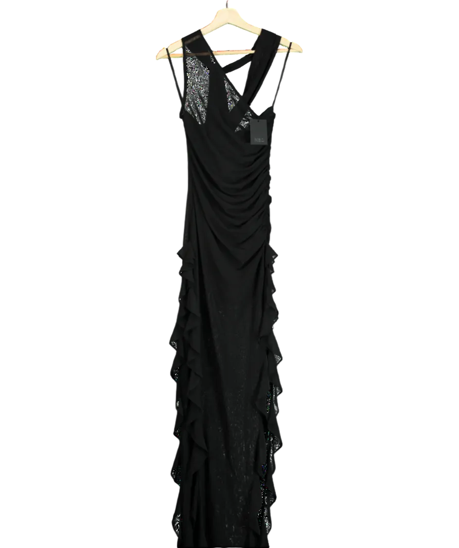 NBD Black Nazia Maxi Dress UK XS