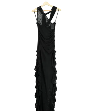 NBD Black Nazia Maxi Dress UK XS