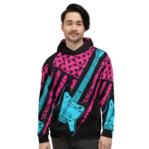 Neon Americana J-Master All-Over-Print Guitar Hoodie by AxeDr.