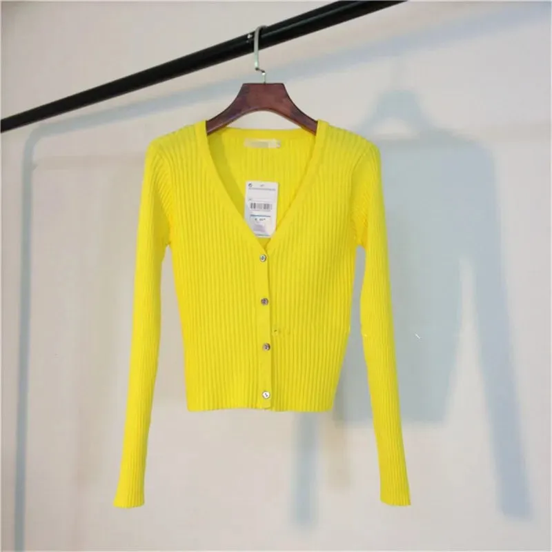 Neploe Spring Newly Patchwork Women Cardigans 2023 Fashion Slim Ladies Knitted Sweater Long Sleeve Buttons Sweaters 65057