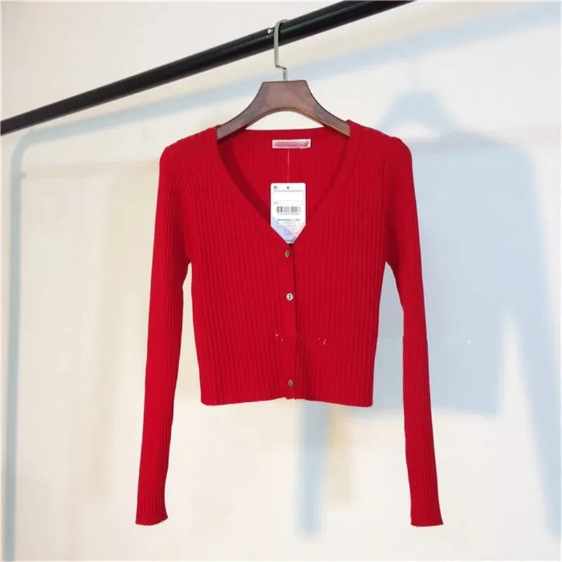 Neploe Spring Newly Patchwork Women Cardigans 2023 Fashion Slim Ladies Knitted Sweater Long Sleeve Buttons Sweaters 65057