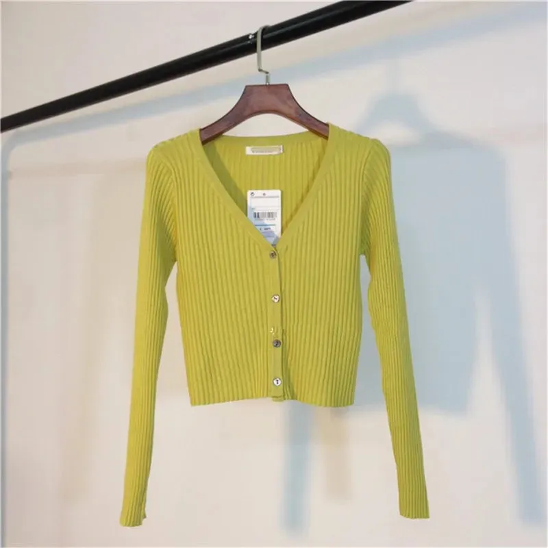 Neploe Spring Newly Patchwork Women Cardigans 2023 Fashion Slim Ladies Knitted Sweater Long Sleeve Buttons Sweaters 65057