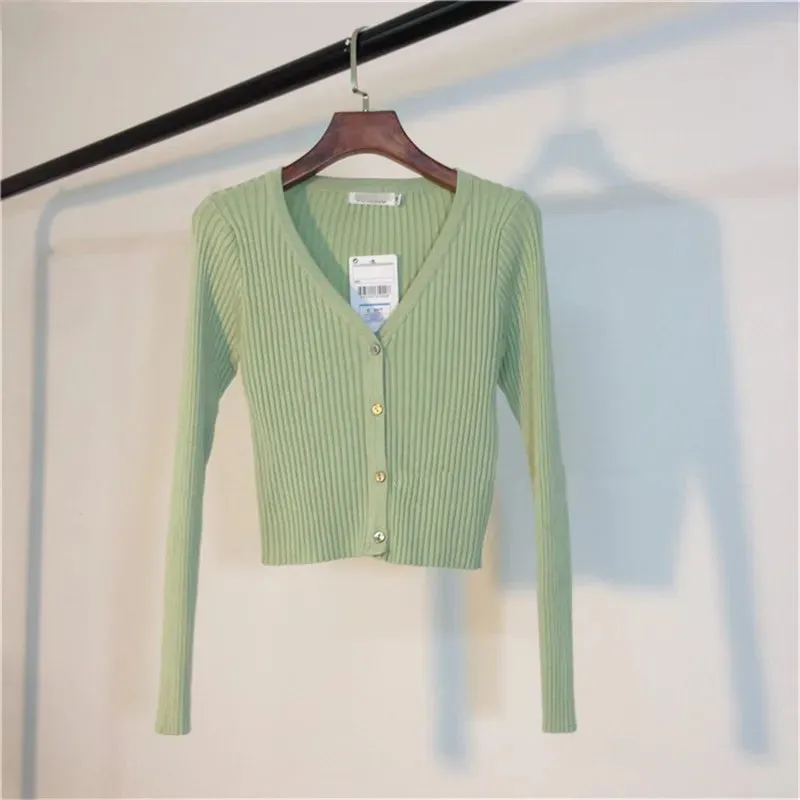 Neploe Spring Newly Patchwork Women Cardigans 2023 Fashion Slim Ladies Knitted Sweater Long Sleeve Buttons Sweaters 65057