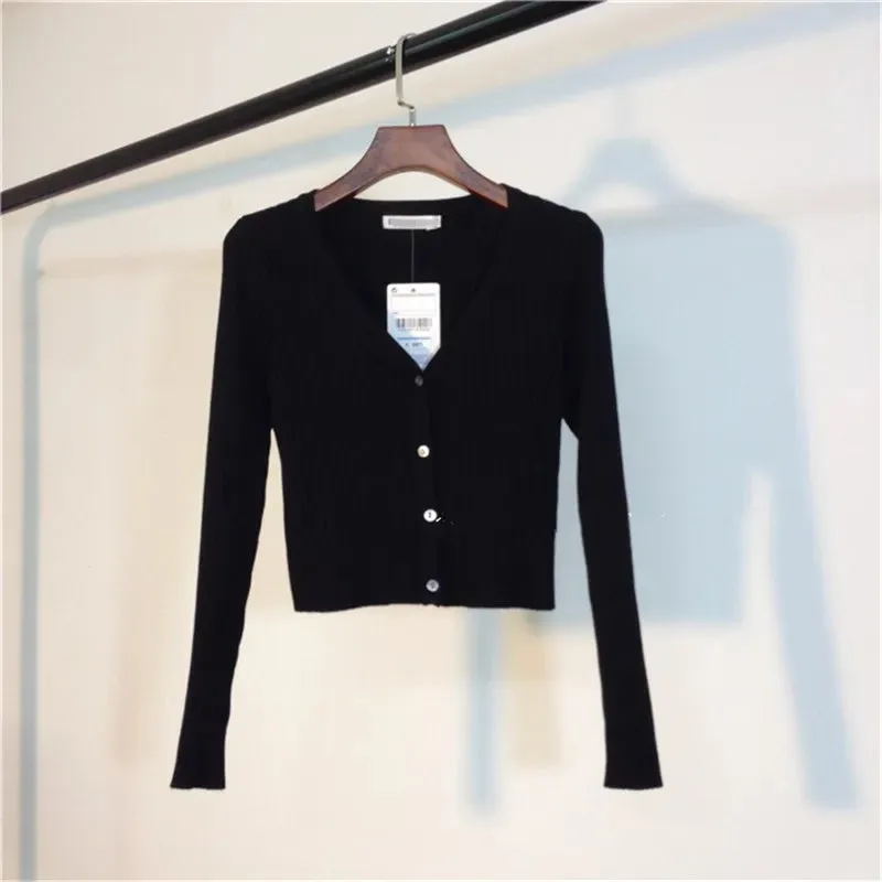 Neploe Spring Newly Patchwork Women Cardigans 2023 Fashion Slim Ladies Knitted Sweater Long Sleeve Buttons Sweaters 65057