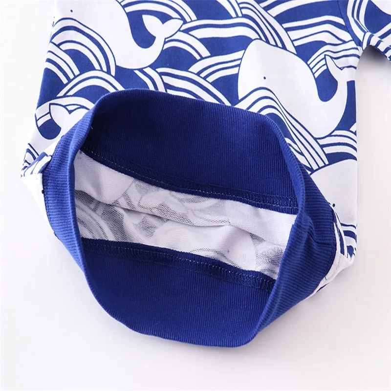 New Arrival Children's Rockets Print Sweatshirts Hot Selling Cartoon Kids Hooded Shirts Fashion