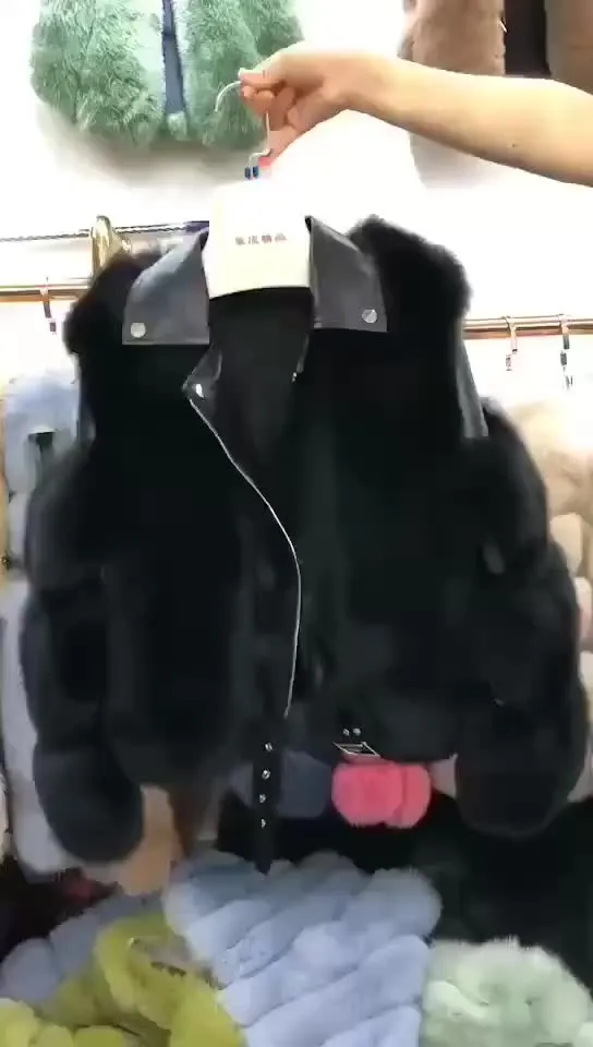 New Arrival Fashion Luxury Winter Warm Real Fur Jacket Women Genuine Leather Fox Fur Coat