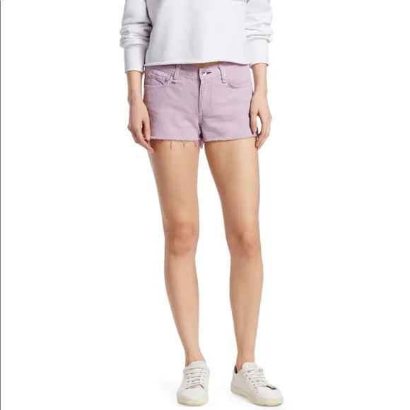 NEW • Rag &amp; Bone • Cut Off Denim Shorts Lilac