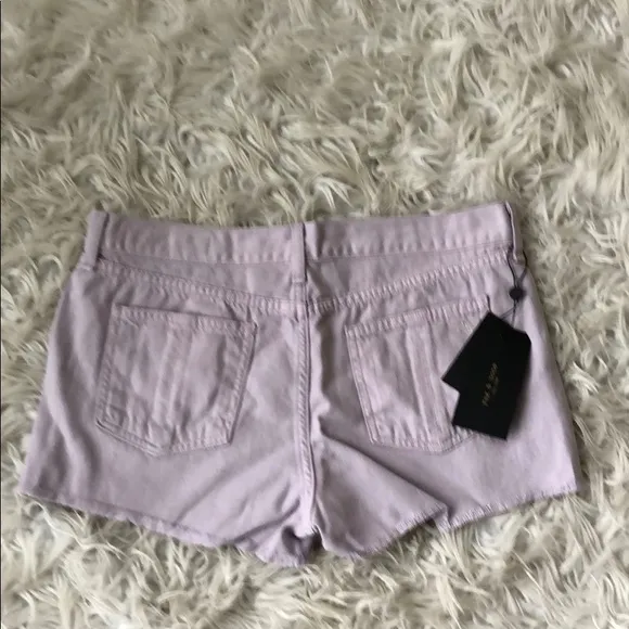 NEW • Rag &amp; Bone • Cut Off Denim Shorts Lilac