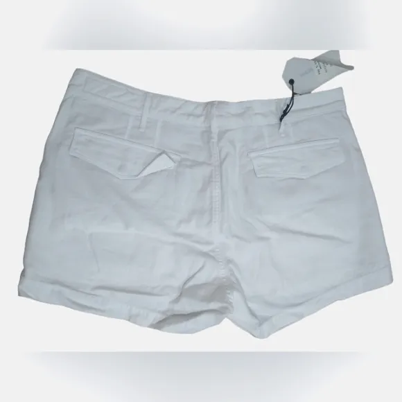 New! Rag &amp; Bone White Cargo Pocket Linen Shorts Size 30