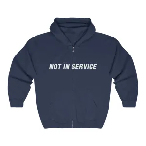 Not In Service Full Zip Hooded Sweatshirt