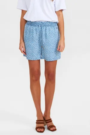 NUPOULINA SHORTS - Medium Blue Denim