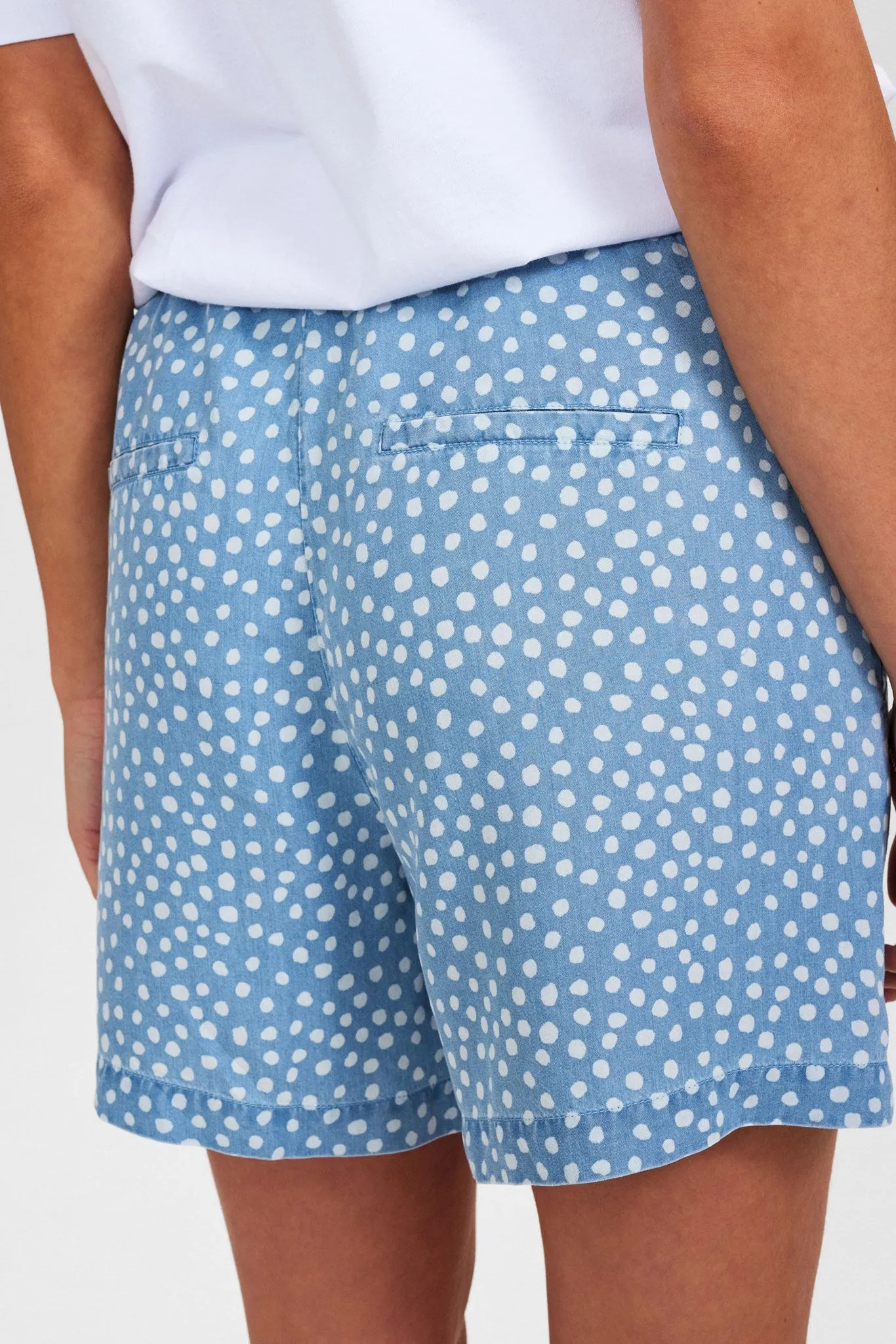 NUPOULINA SHORTS - Medium Blue Denim