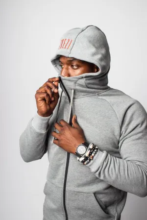 Nuru Gray Zip Hoodie