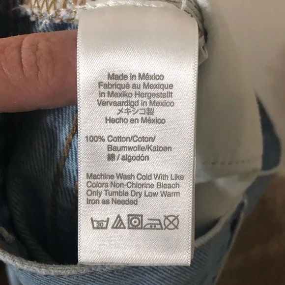 NWOT Madewell Relaxed Denim Shorts Light Dunwoody Wash - Size 27