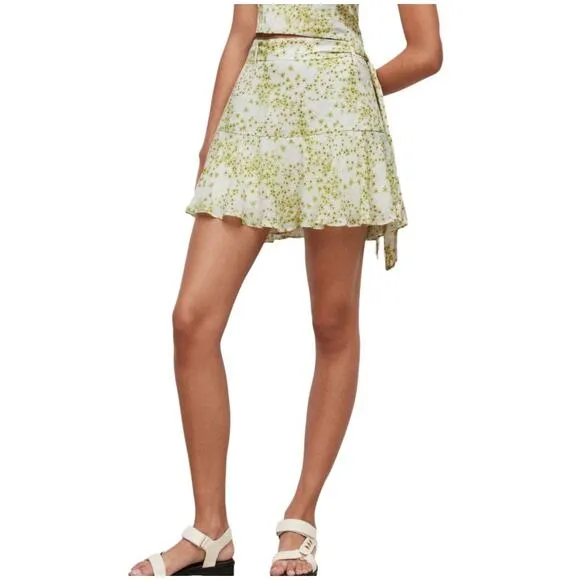 NWT! All Saints Frida Amanzi Printed Skirt - Size 12