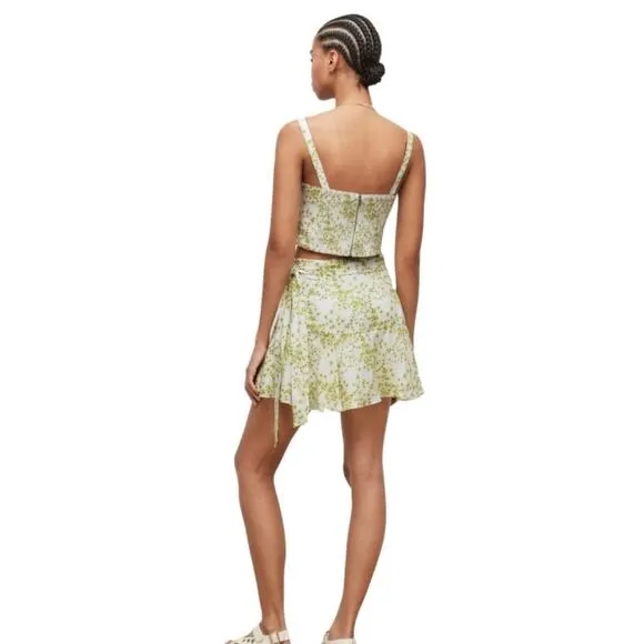 NWT! All Saints Frida Amanzi Printed Skirt - Size 12