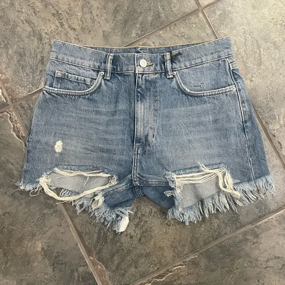 NWT All Saints Remi Cut Off Fray Hem Distressed Shorts Sz 27 $115