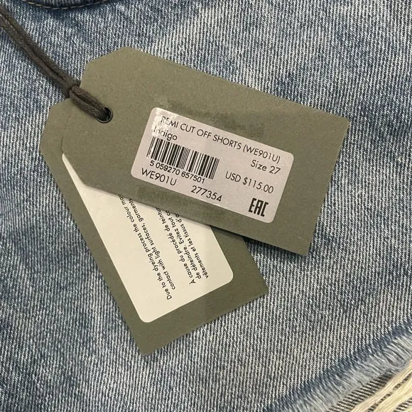 NWT All Saints Remi Cut Off Fray Hem Distressed Shorts Sz 27 $115