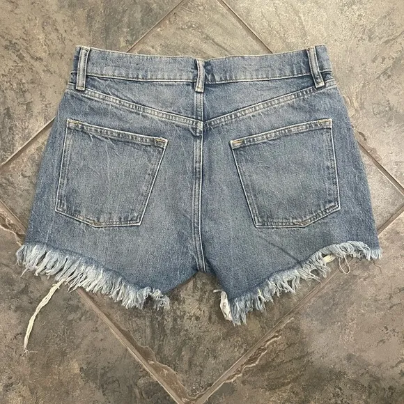 NWT All Saints Remi Cut Off Fray Hem Distressed Shorts Sz 27 $115