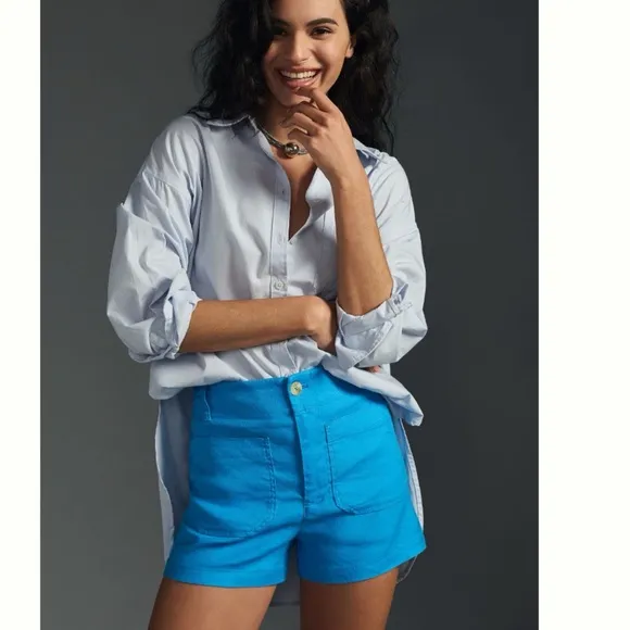 NWT Anthropologie Maeve The Colette Shorts : Linen Edition size 32