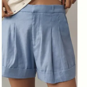 NWT ANTHROPOLOGIE The Avery Pleated Trouser Shorts by Maeve SIZE 10
