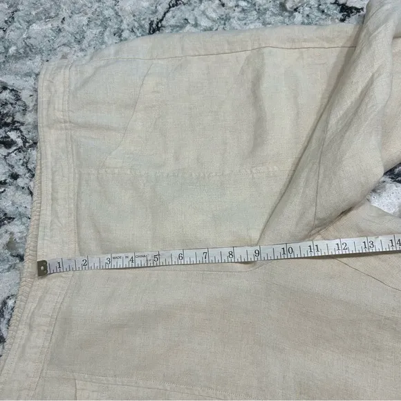 NWT Eileen Fisher Organic Linen City Shorts
