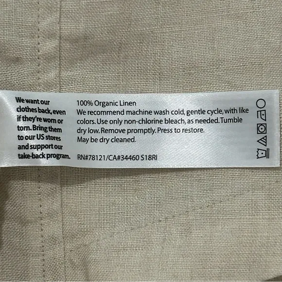 NWT Eileen Fisher Organic Linen City Shorts