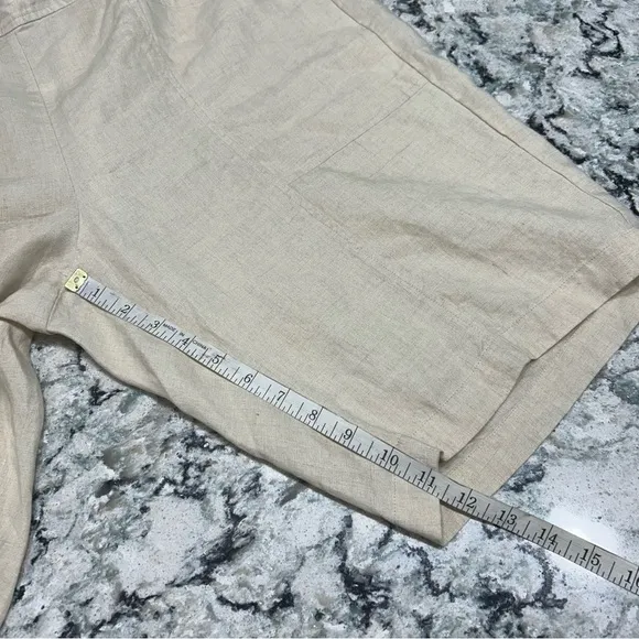 NWT Eileen Fisher Organic Linen City Shorts