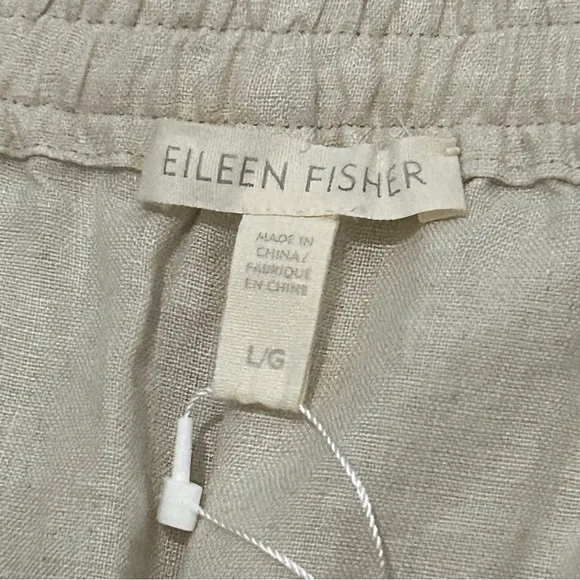 NWT Eileen Fisher Organic Linen City Shorts