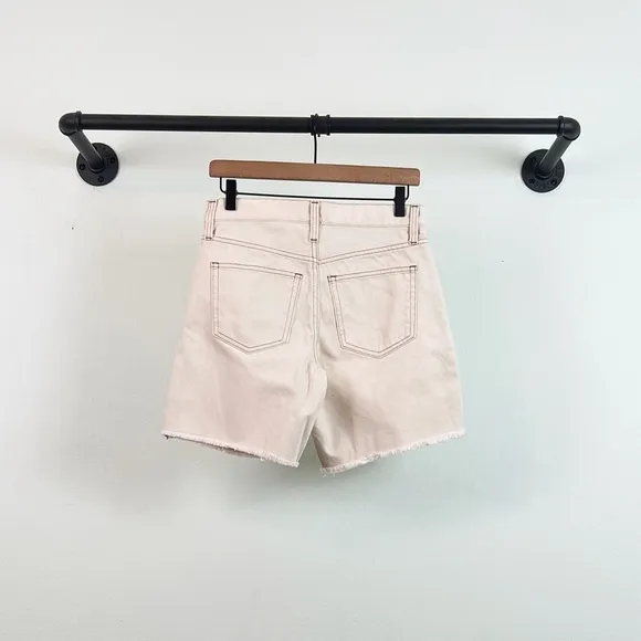 NWT J. Crew Mid-length denim short in ecru BF400