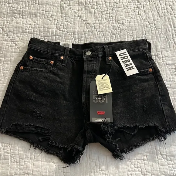 NWT Levi’s Premium 501 High Rise 100% Cotton Denim Shorts