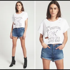 NWT One Teaspoon Sealegs Denim Outlaw Shorts