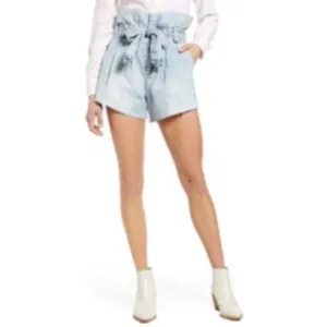 NWT Paperbag High Waisted Denim Cutoff Shorts