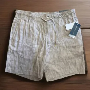 NWT Perry Ellis Women’s Linen Shorts $70 (M) Adjustable 7” High‎ Rise Stretch