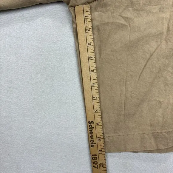 NWT Soft surroundings Bermuda Shorts Womens XL Shifting Sands Linen Sand Dunes