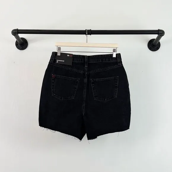 NWT Urban Outfitters BDG 90’s Long Inseam High Rise Denim Shorts in Black