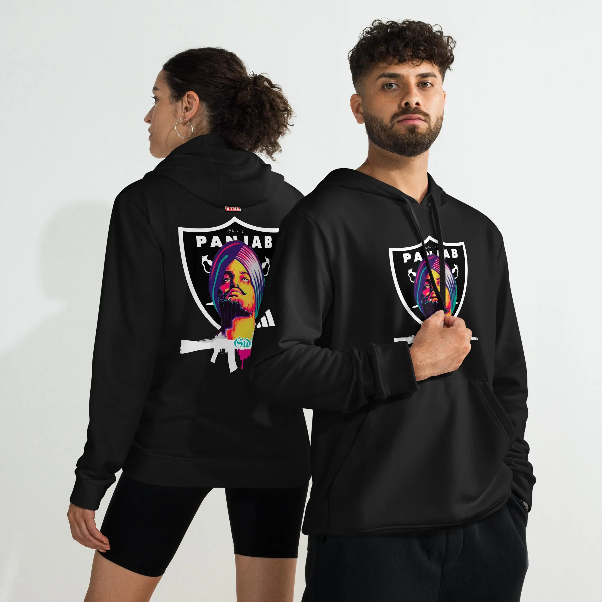 Panjab sidhu moose wala vybe - adidas fleece hoodie