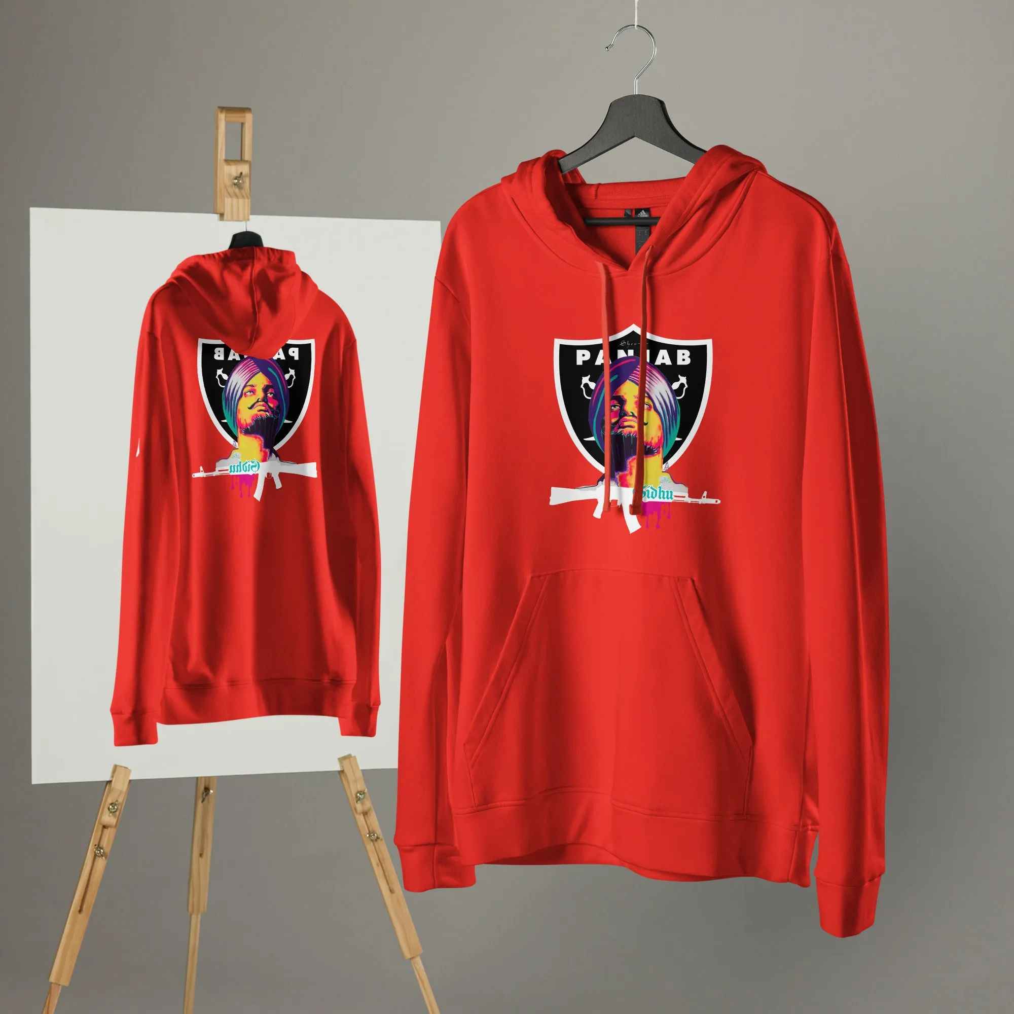 Panjab sidhu moose wala vybe - adidas fleece hoodie