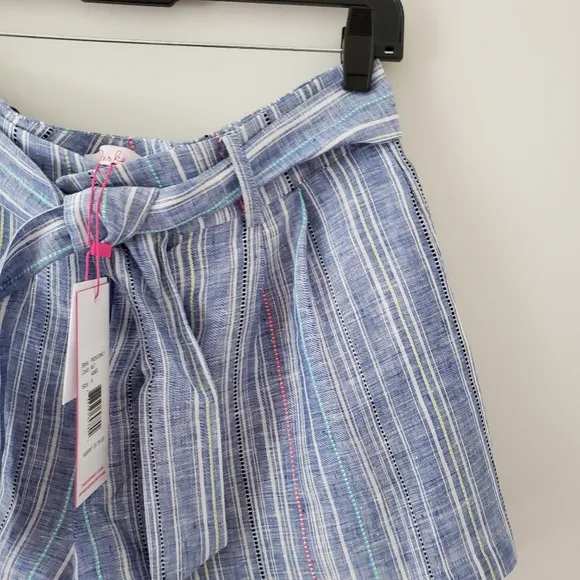 Parker High Waisted Linen Shorts