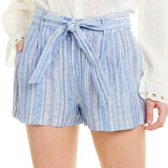 Parker High Waisted Linen Shorts