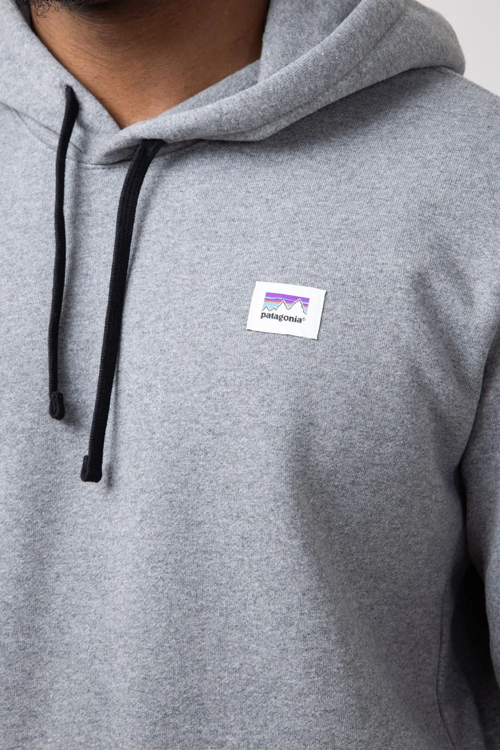 Patagonia Men’s P-6 Logo Uprisal Hoodie in Gravel Heather | 39696-GLH