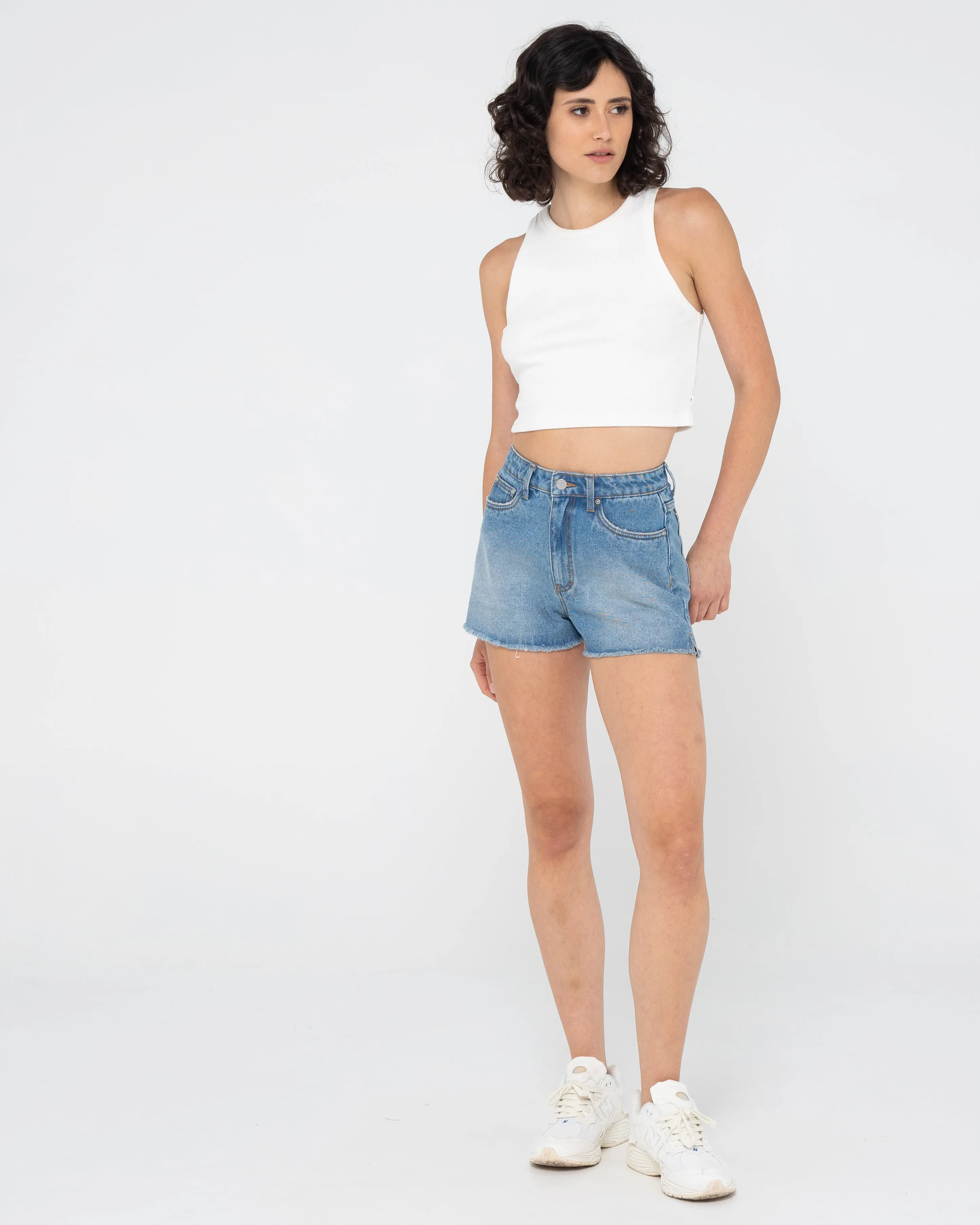 Penny Kick Flare Denim Short