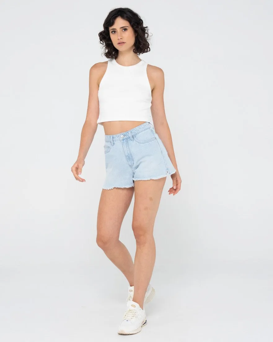 Penny Kick Flare Denim Short
