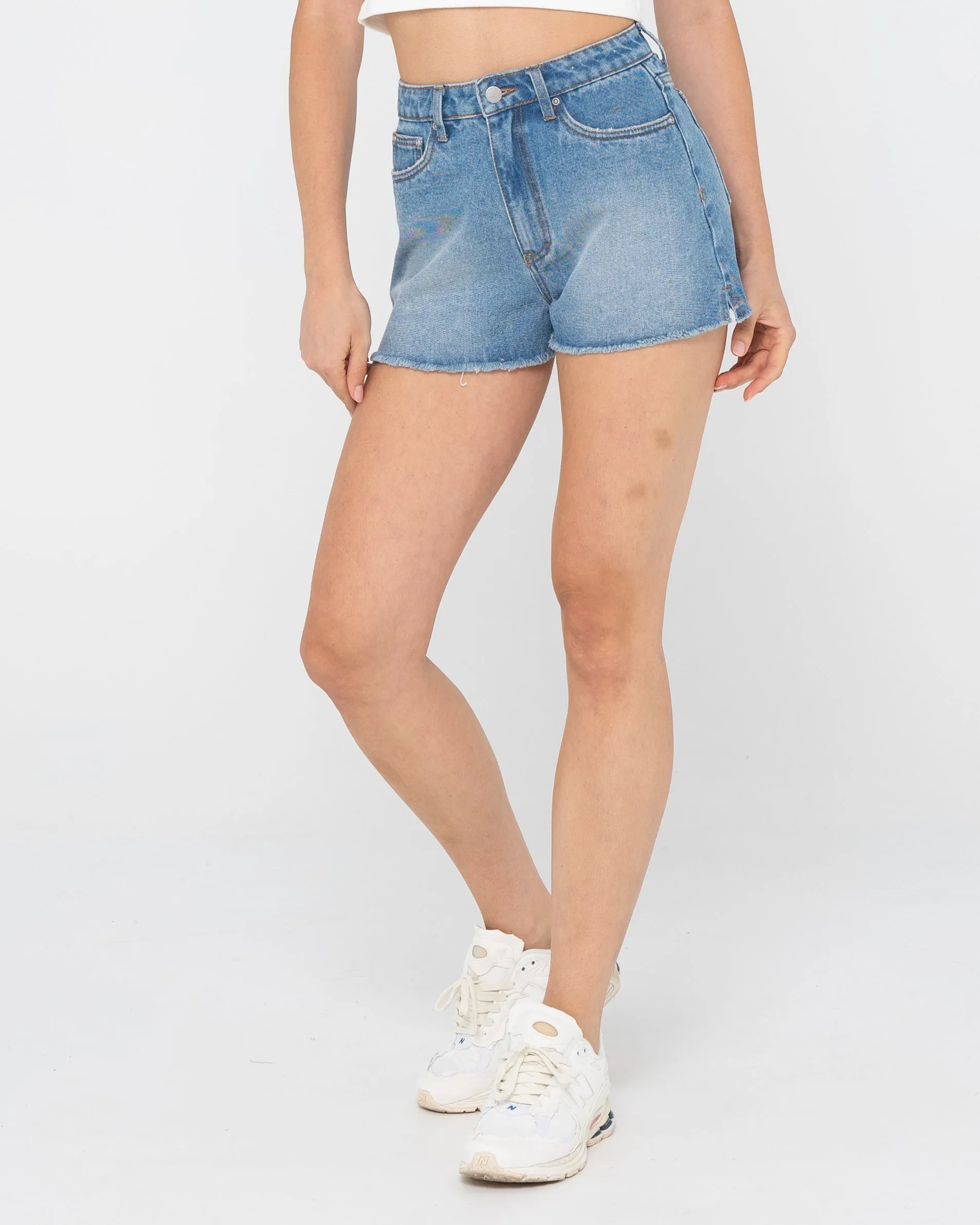Penny Kick Flare Denim Short