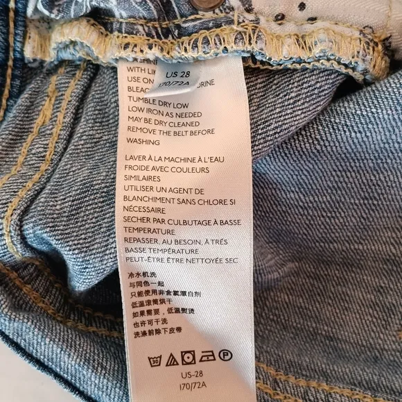 Pilcro by Anthropologie Slim Boyfriend Denim Shorts US Size 28